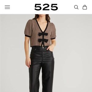 ELAINE: PUFF SLEEVE TIE FRONT TOP